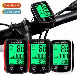 CNC Bicycle luminous code meter wired English  backlit odome
