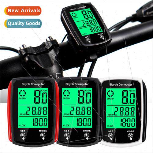 CNC Bicycle luminous code meter wired English  backlit odome