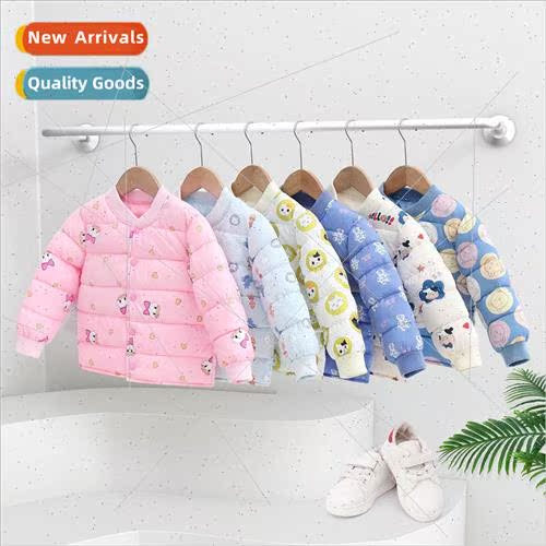 2023 new childrens light down cotton jacket liner winter boy
