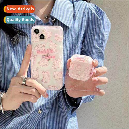 Pink Full Screen Bunny IPhone14/13ProMax Wave Photo Frame Ap