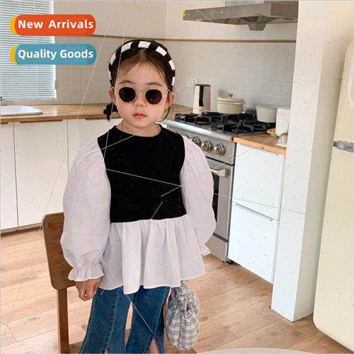 Childrens shirts 2022 spring and fall new childrens girls sh