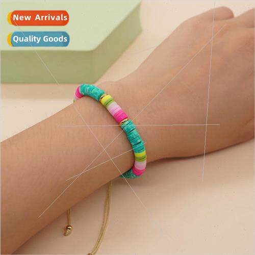 Soft Ceramic Bracelet Bohemian Style Colorful Pendant Bracel