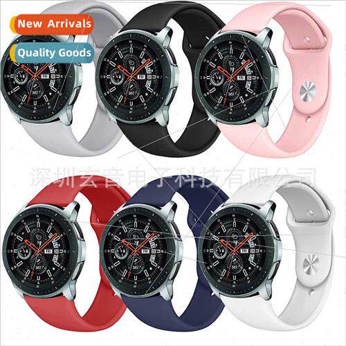 适用 samsung galaxy watch3 46mm 42mm apple buckle silicone w