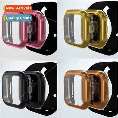 适用 versa3 watch case fitbit electroplating laser engraved