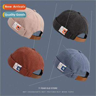 Japanese set hip-hop brimless melon hat children students se