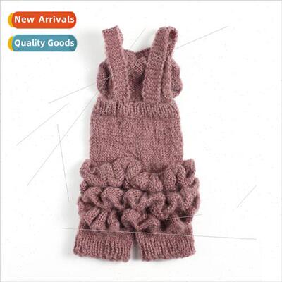 Hand Knitting Wool Baby Bodysuit Pants Studio Props Mohair