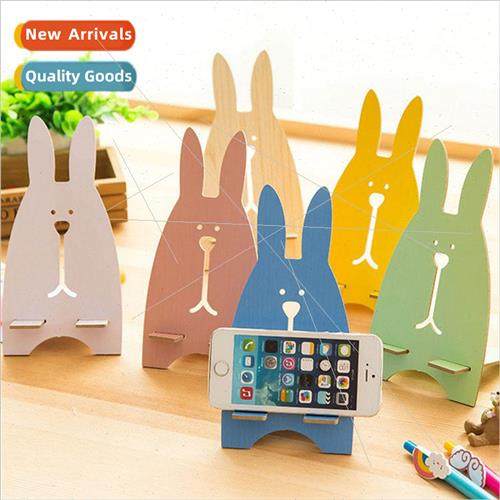 Korea creative cute wooden rabbit cell phone holder holder g