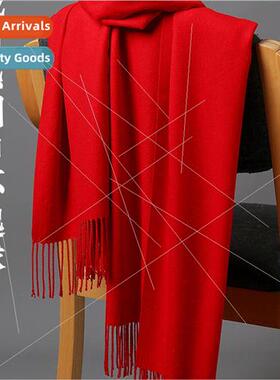 Faux cashmere gray scarf 2022 new womens autumn and winter t