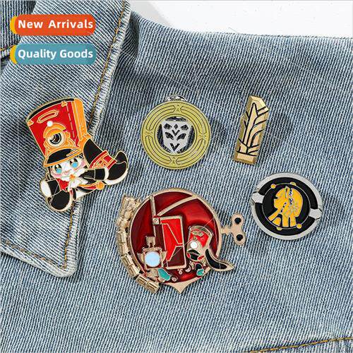 Cartoon animation game  metal badge Avalanche star dome rail