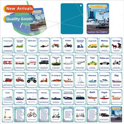 46 Cognitive Education Cards 适用 Transportation New TEMU Ba