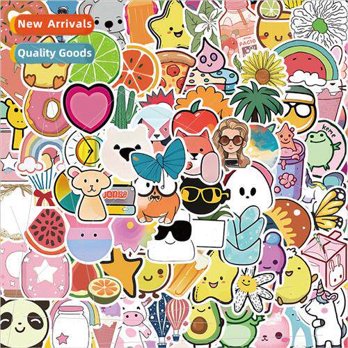 110 small fresh cartoon graffiti stickers cell phone case lu