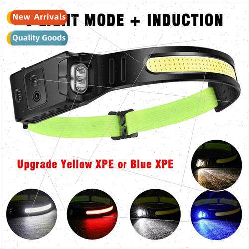 COB Flood Sensor Head ght Outdoor Riding ght USB Rechargeabl