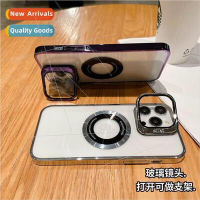 Lens holder case 适用 iphone14pro electroplating magnetic tr