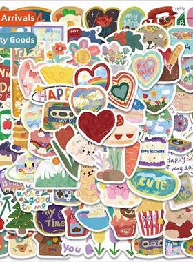 90 INS  Korean water brush painting children graffiti sticke