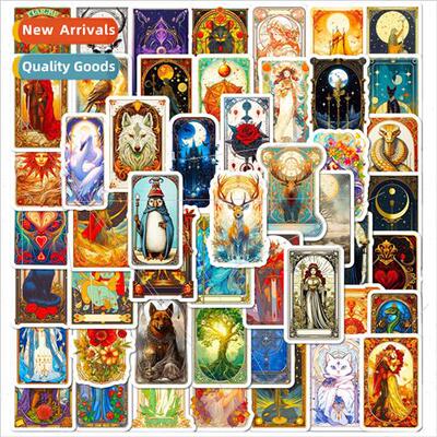 50 Fantasy Tarot Decals TEMU Personalized Vintage Style Taro