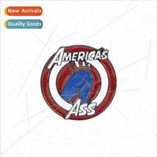 Heroic Captain America Shield Pin America`s Ass Captain Amer