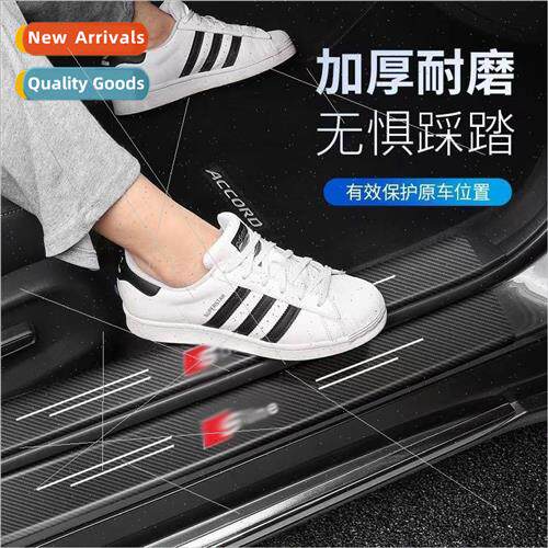 Car door sill strip anti-step sticker welcome pedal protecti