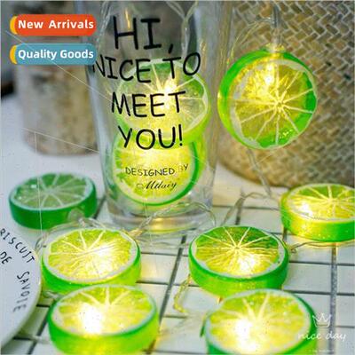 LED yellow lemon slices indoor decoration lights string smal