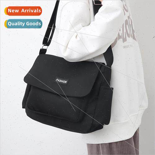 Korea canvas bag female 2023 new simple leisure ladies shoul