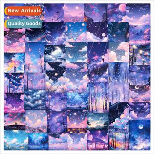 50 dreamy vast starry sky decorative stickers healing romant