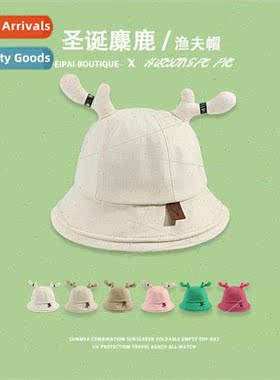 Antlers cute fisherman hat female new outdoor spring and sum