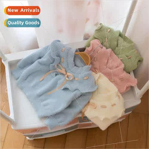Childrens autumn and winter new Korean solid color sweater s