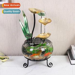 aquarium glass running water sma 适用tune ornaments creative