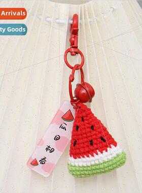 Finished handmade crocheted watermelon pendant wool knitting