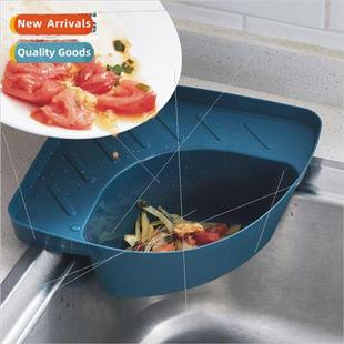 Kitchen Drainage Storage Triangle Food Shelf Basket