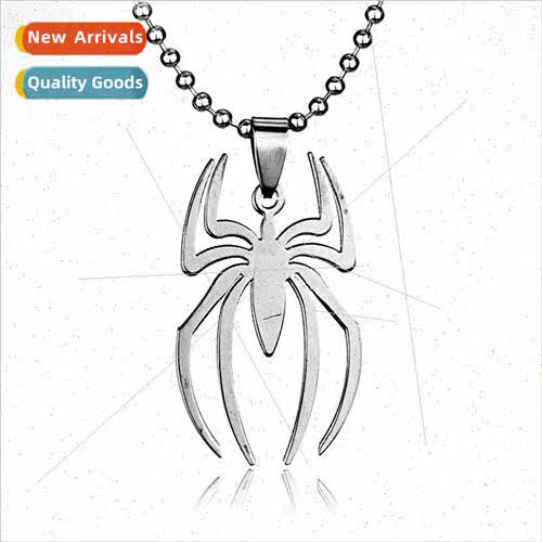 Spider-Man Necklace Stainless Steel Spider Collarbone Chain