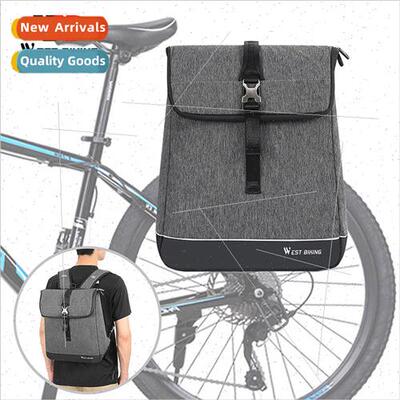 Bicycle backpack cycling rack bag pannier bag multifunctiona