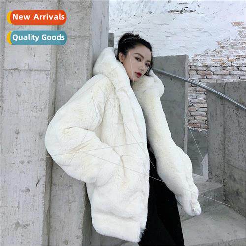 Korean  of the loose plush fur coat female 2023 winter new t