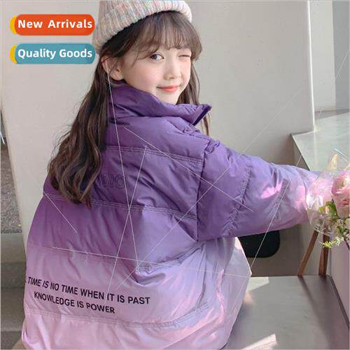 Girls down jacket winter 2023 new 90 down white duck down gi