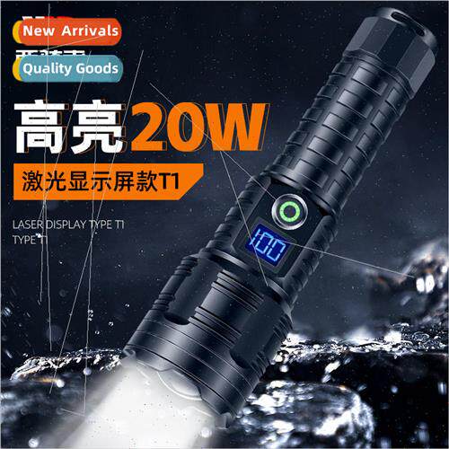 Outdoor Flashlight Telescopic Zoom Rechargeable ght Fishing