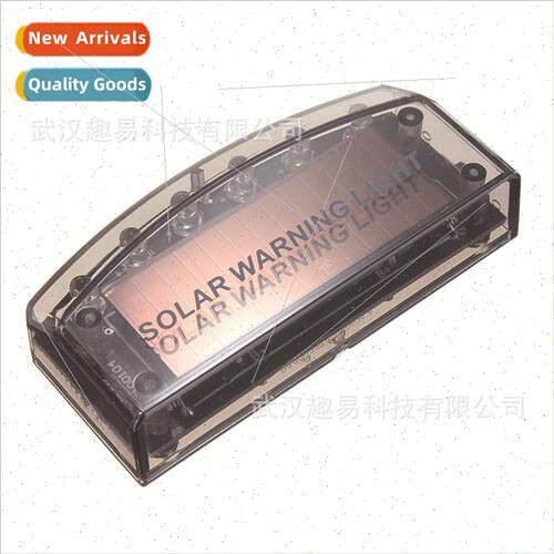 6LED Solar Powered Warning ghts Vibration Sensor Flashing gh
