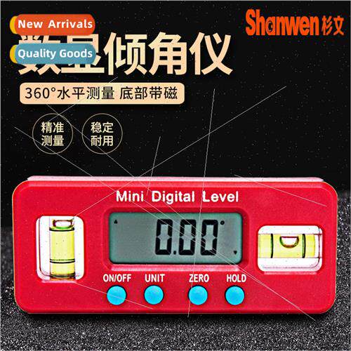 Mini electronic digital level meter 100mm strong magnetic le
