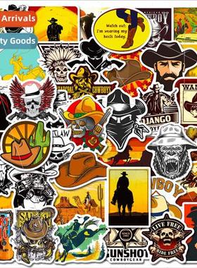 50 pcs of western elements series immediately death stickers