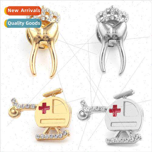 New Jewelry Medical Dental Series Brooch Helicopter Badge Ba