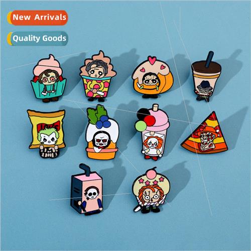Cartoon creative personality Halloween pin horror movie char