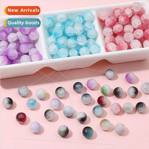 10mm Japanese glass jade broken double splicing round beads