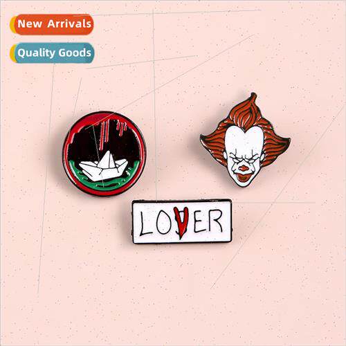 Brooch Movie Peripheral Clown Letter Balloon Brooch Alloy Dr