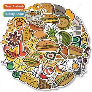 cheese burger graffiti decoration food stickers cartoon