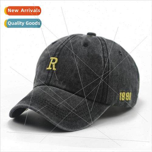 Hat mens fashion versatile sun-shading washed baseball cap o