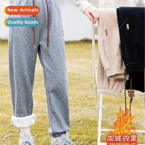 Girls padded pants winter 2023 new outside the childrens clo