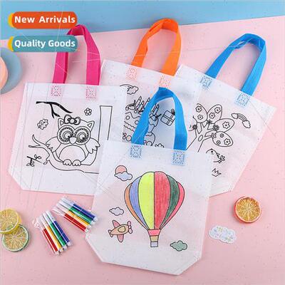 Children Doodle Bag Kindergarten diy handmade painting color