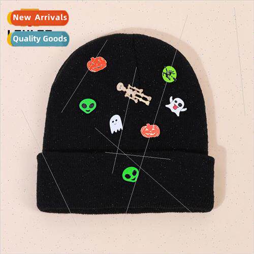Birthday hat 2022 fall and winter new New Years black knitte