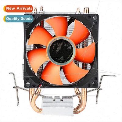 Pure copper dual heatpipe cpu cooler mute i3i5i7i9i10i11AMDC