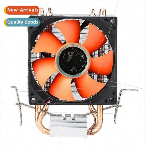 Pure copper dual heatpipe cpu cooler mute i3i5i7i9i10i11AMDC