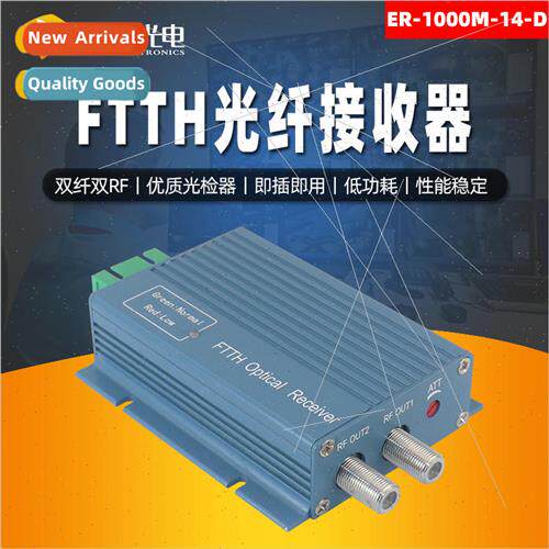 Optical Receiver ER-1000M-14-D with WDM 2RF Distribution Out
