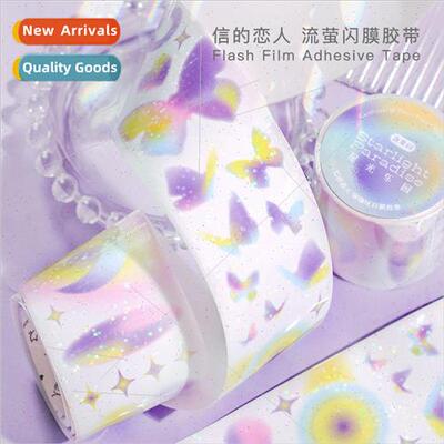 Fluorescent glitter film tape 
